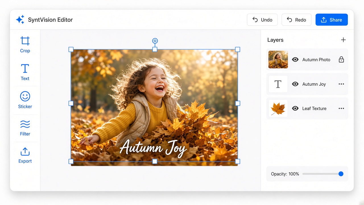 SyntVision Image Editor workspace