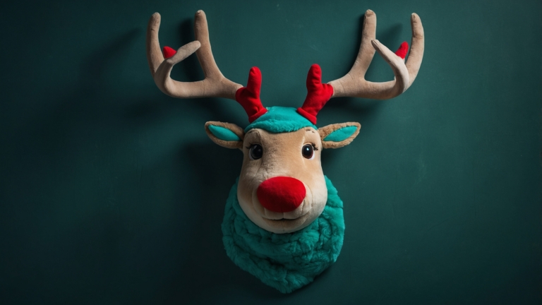 Cute Plush Deer Hanging Decor