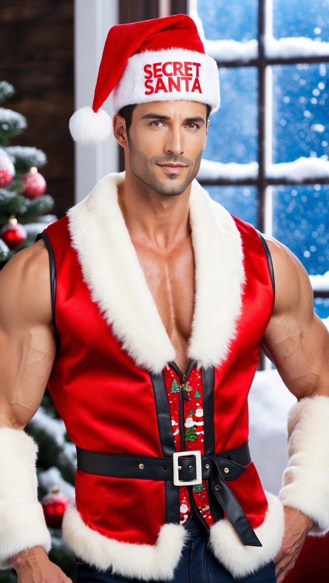 Muscular Santa: A Festive and Fit Secret Santa Look