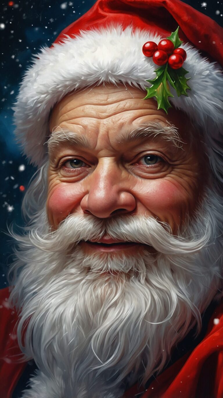 Fantasy Realism Portrait of Santa Claus