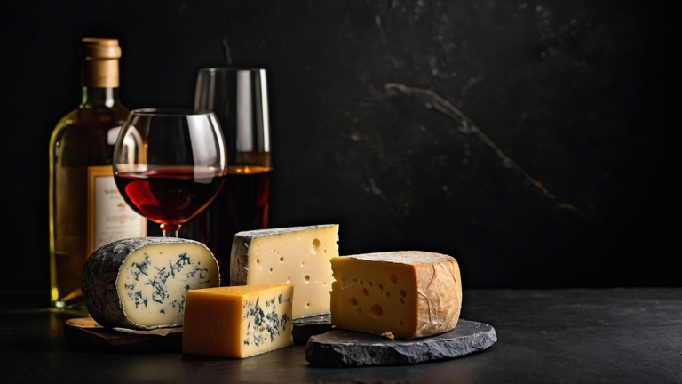 Gourmet Cheese and Wine Display