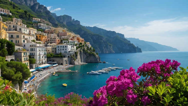 Picture-Perfect Amalfi Coastline Scene