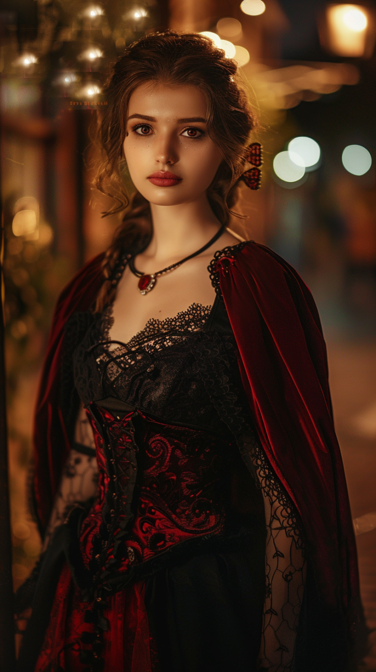 Cinematic Elegance: Victorian Style at Night