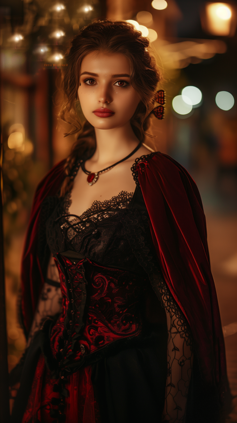 Cinematic Elegance: Victorian Style at Night