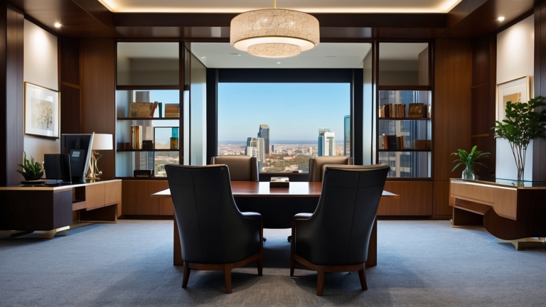 Luxurious Executive Office with Stunning City Views