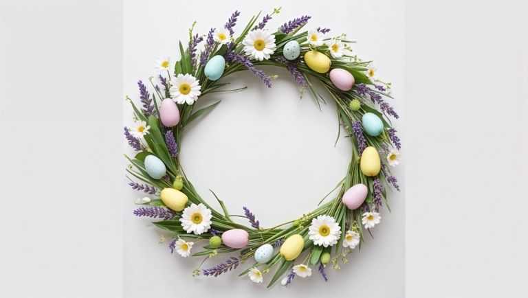 Festive Spring Wreath for Easter Celebrations