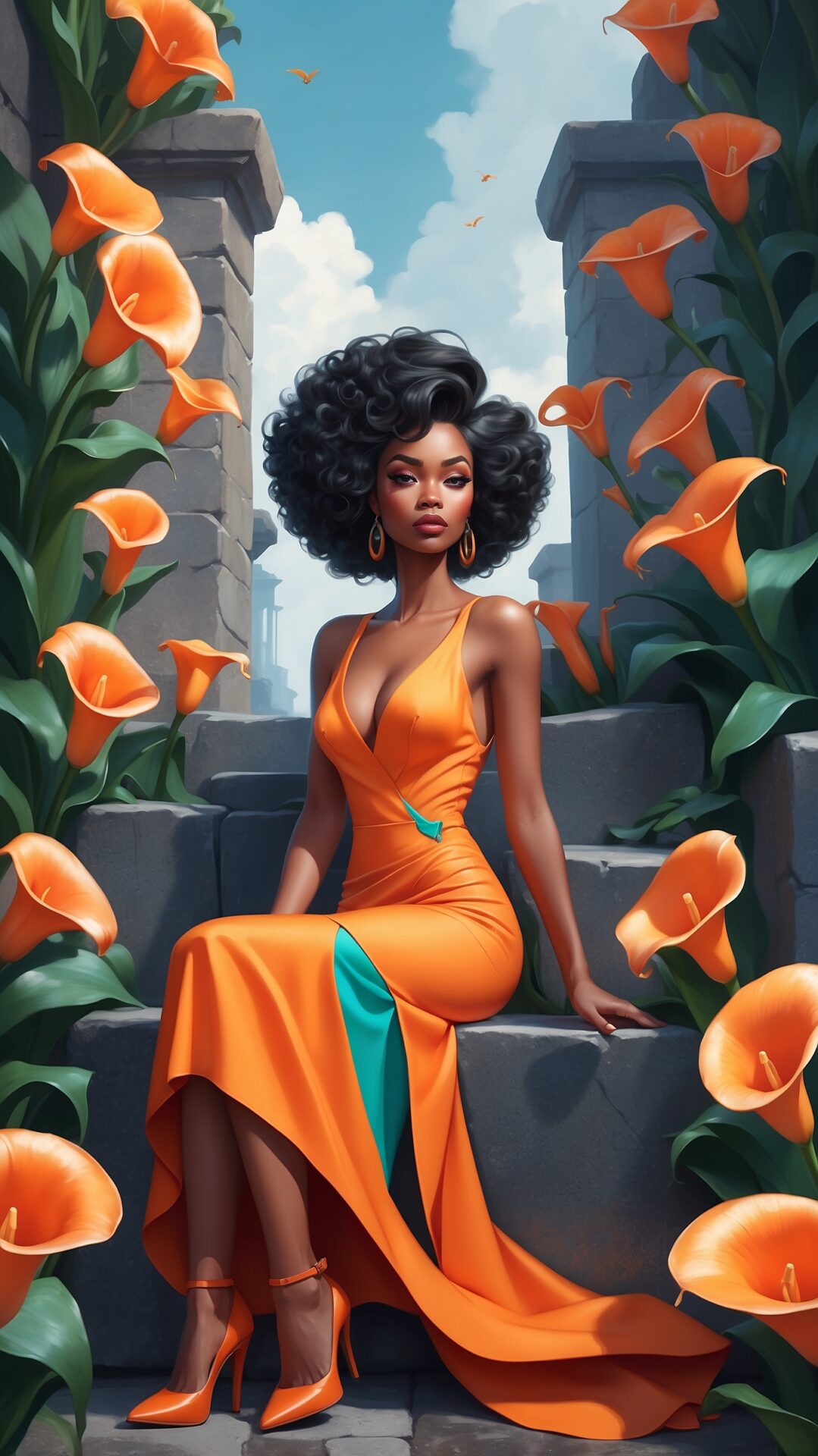 Enchanting Beauty Among Ancient Ruins