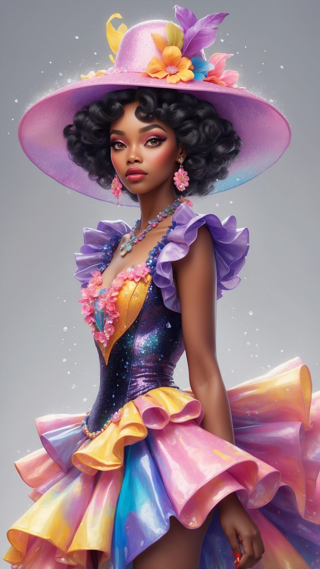 Elegance in Bloom: A Fantasy Portrait