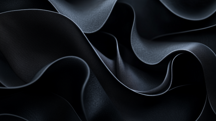 free AI generated textile texture image with gray ruffles and light play