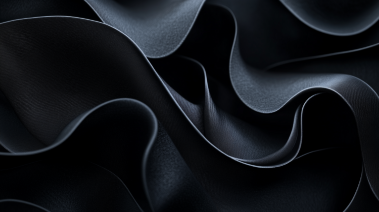 free AI generated textile texture image with gray ruffles and light play