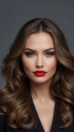 free ai elegant female portrait with studio lighting