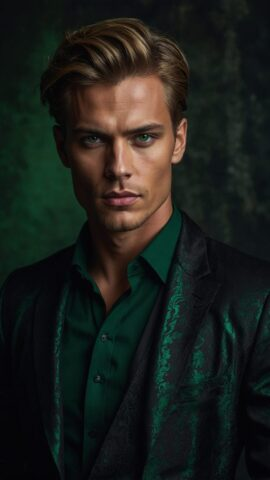 free ai stylish male portrait photo with dramatic lighting