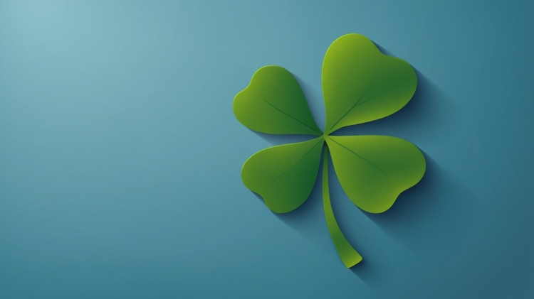 green clover abstract background blue gradient hd wallpaper