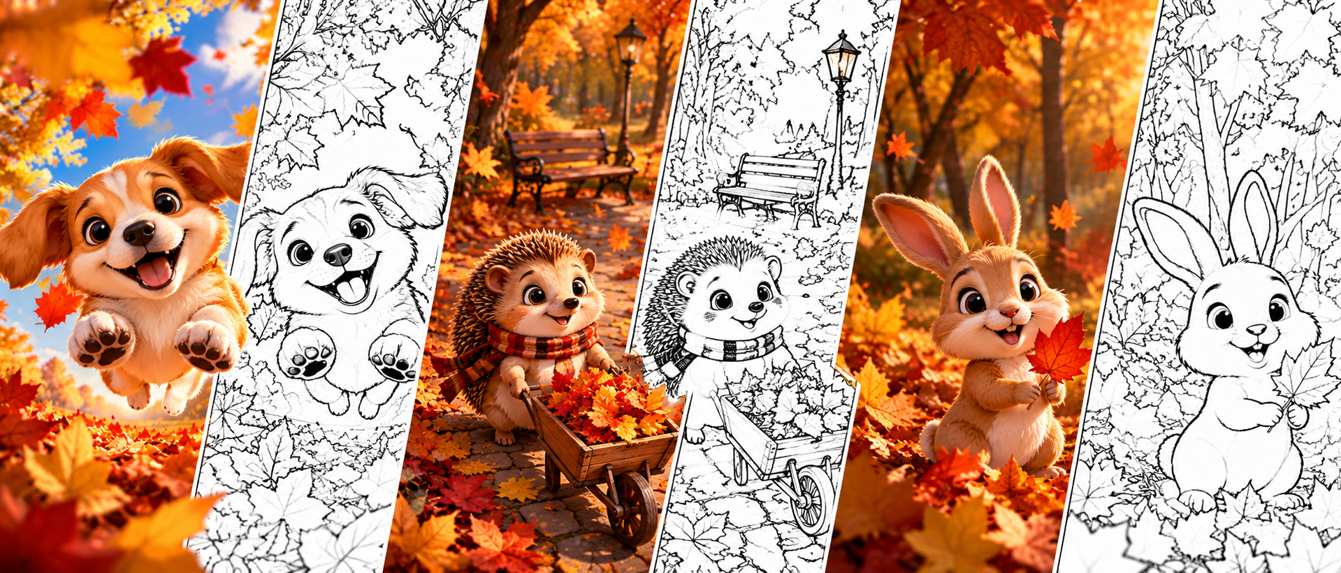 Color the Autumn – Fun Coloring Pages for Kids