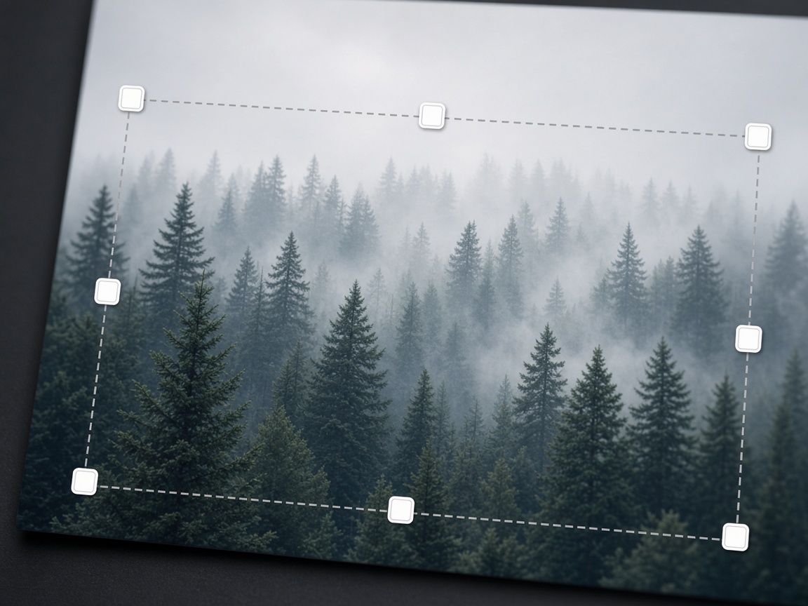 Crop and frame before you decorate