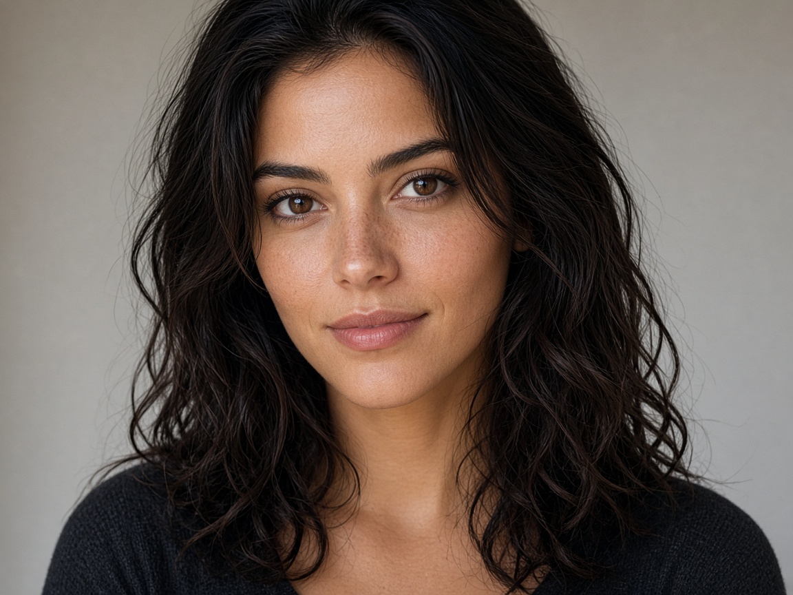 Natural skin under warm light